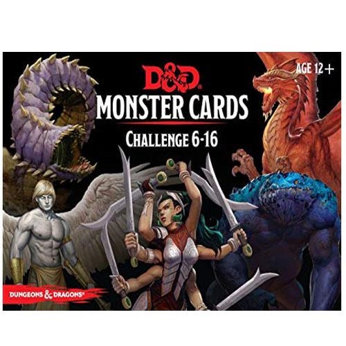 DnD 5e - Monster Card Deck Levels 6-16 (74 kort)